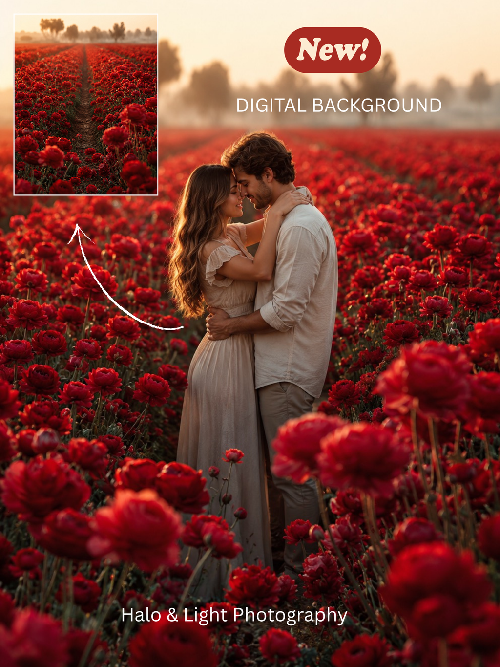 🌹 Crimson Bloom Digital Background 🌹
