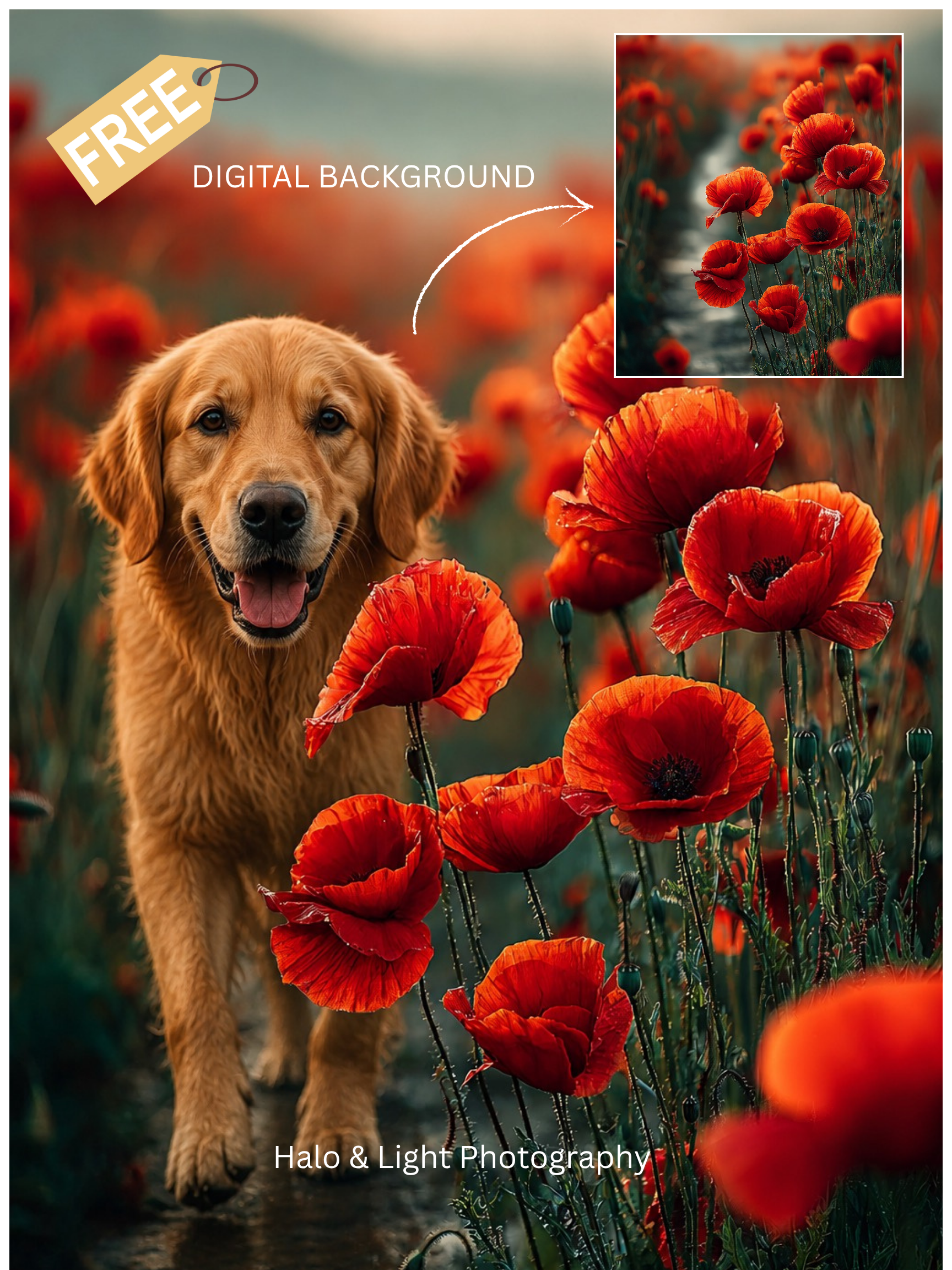 ✨Free Poppy Field Background