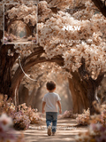 ✨Dreamy Blossom Path Digital Background