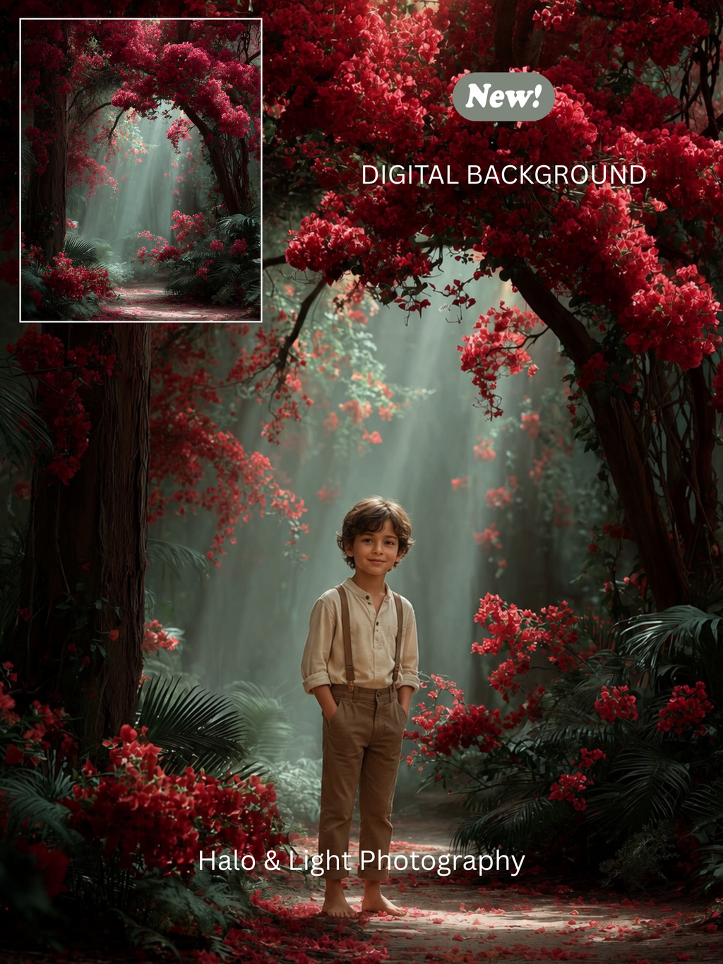 🌲✨ Magical Forest Digital Background ✨🌲