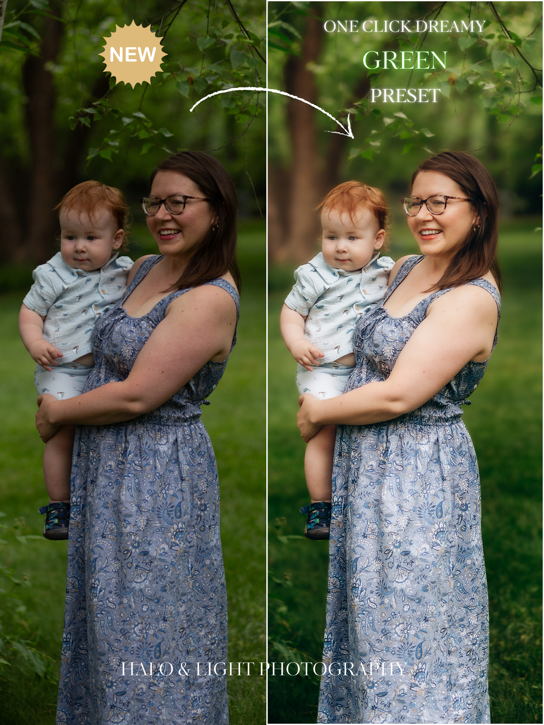 💚One Click Dreamy Green Preset💚