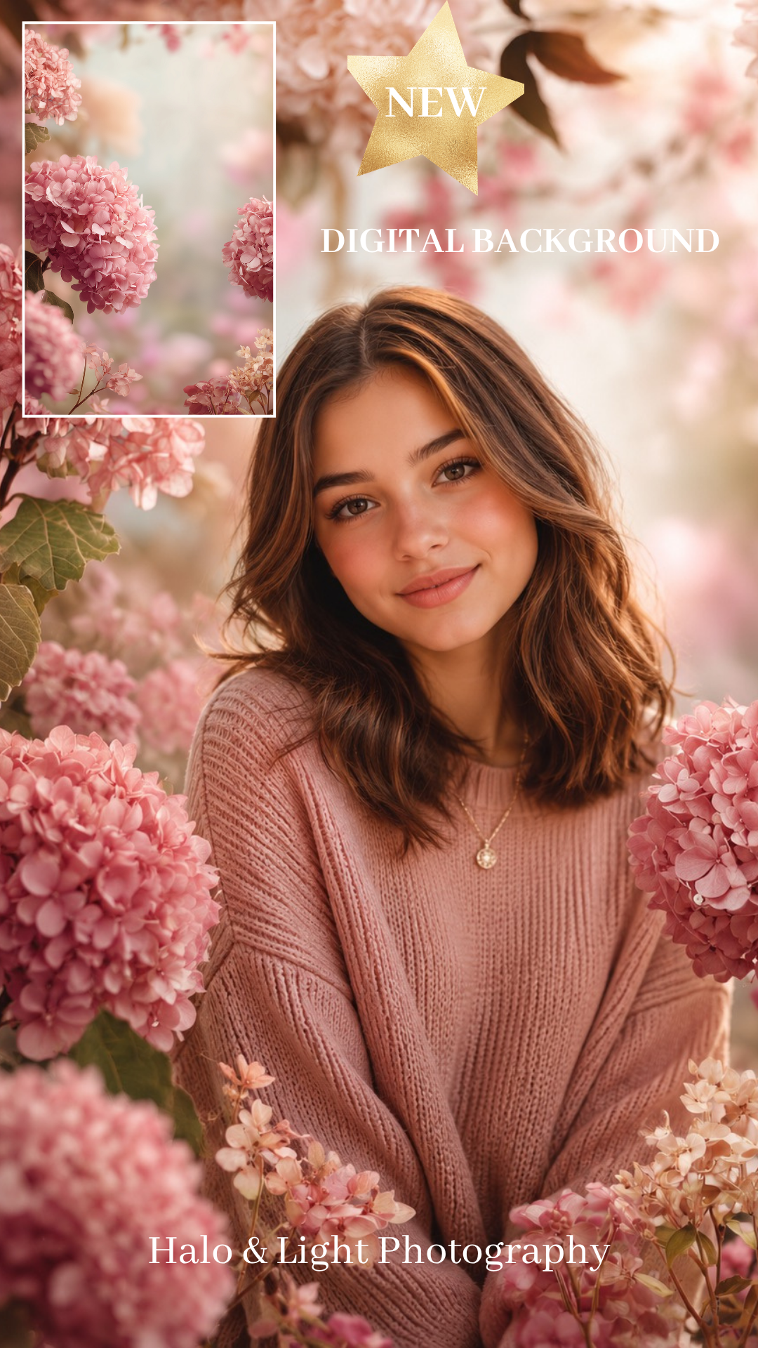 Floral Digital Background 🌸✨