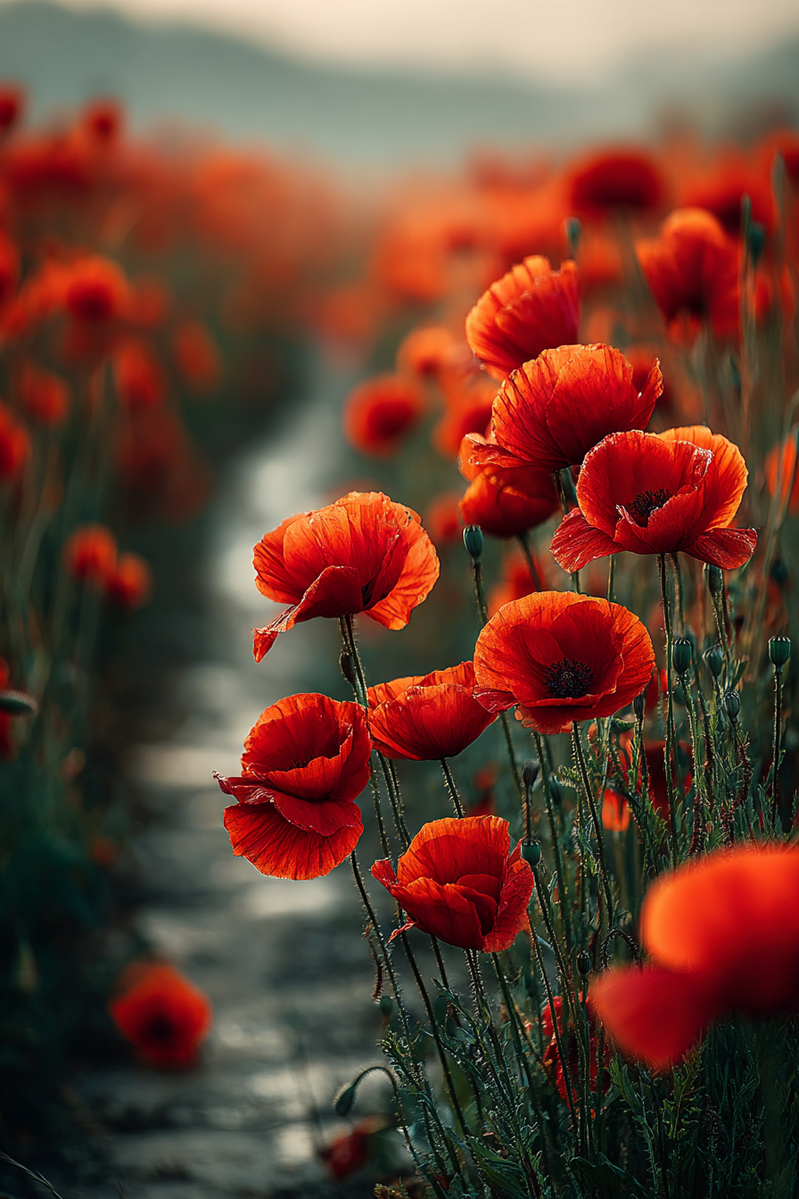 ✨Free Poppy Field Background